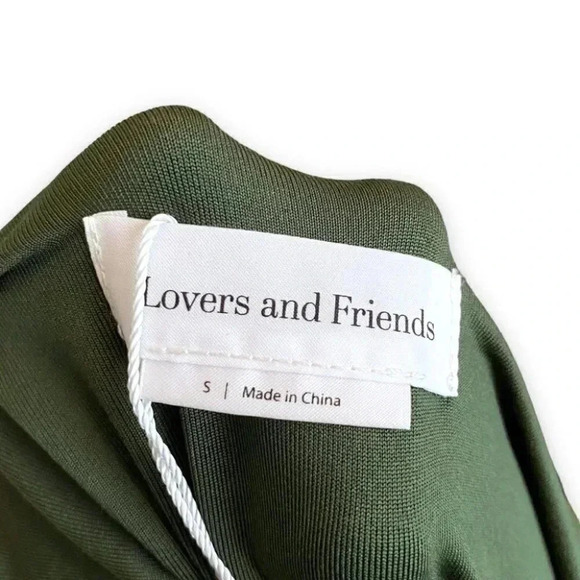 NWT Lovers + Friends Marais Cutout Mini Dress Shrug in Olive Green Size XS - Picture 10 of 11